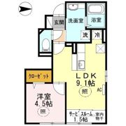 ウエスト アージュの間取り画像