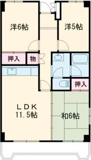 コーポ菱苑の間取り画像