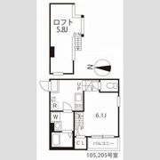 ハーモニーテラス松園の間取り画像