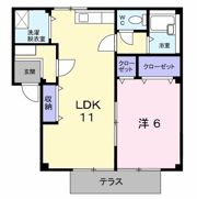 メロディハイツの間取り画像