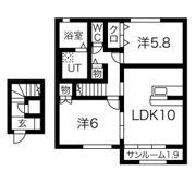 パークハイムBの間取り画像