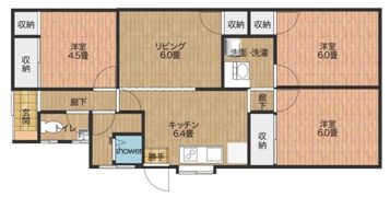 相馬市粟津戸建の間取り画像
