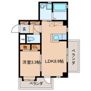 ラ・セーヌ高宮の間取り画像