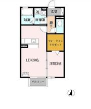 レセンテ豊田の間取り画像