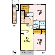 ヴィラージュ C棟の間取り画像