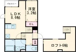 ステーブル小郡の間取り画像