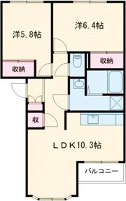 ソレイユBの間取り画像
