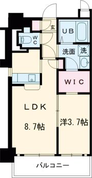 プレサンスNEO長堂アウローラの間取り画像