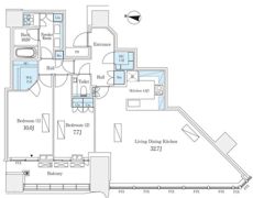 パークコート渋谷ザタワーの間取り画像