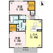 ガレンド吉尾 A棟の間取り画像