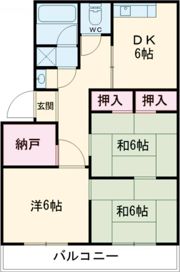 朝日マンションの間取り画像