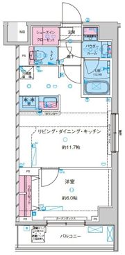 GENOVIA鐘ヶ淵の間取り画像