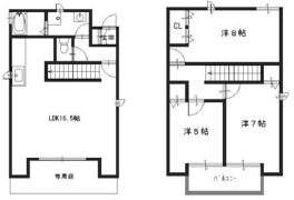 田寺借家の間取り画像