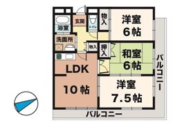 レジデンスエイトの間取り画像