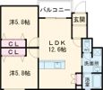 法蓮ハイツの間取り画像