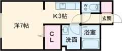 Amu.k2の間取り画像