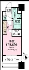 パークアクシス福岡県庁前の間取り画像