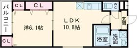 フジパレス北野田Ⅲ番館の間取り画像