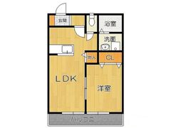 ビオス広川Cの間取り画像