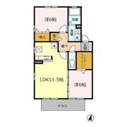 レスポワール Ⅱの間取り画像