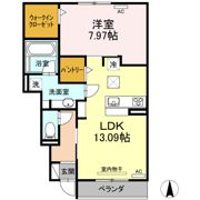 サニープレイス十一屋 D棟の間取り画像