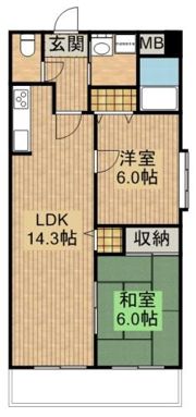 ハイデ上町の間取り画像