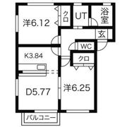 サンセールB棟の間取り画像