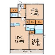 クレール幕張の間取り画像