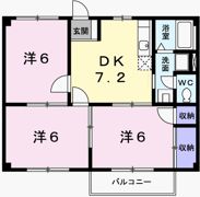 アメニティー白浜Aの間取り画像