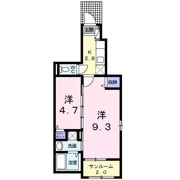 イースト グレイス Aの間取り画像