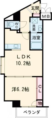 ルーミー甲南山手の間取り画像