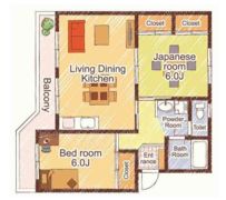 リルームス古国府の間取り画像