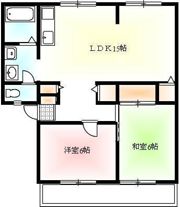 サンライフ原田Bの間取り画像