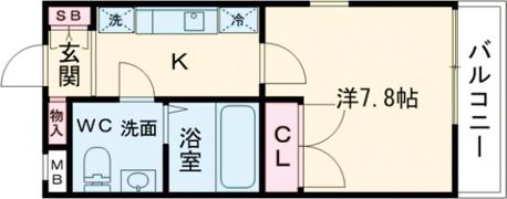 フローリッシュ飾磨の間取り画像
