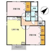 セジュールアンソレイエ Cの間取り画像