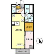 JOY WAVE YAMATO B棟の間取り画像