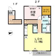 クレールM2の間取り画像