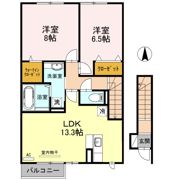 パティオ ルーチェ A棟の間取り画像