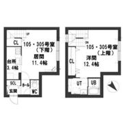 グランメール 西町南9の間取り画像