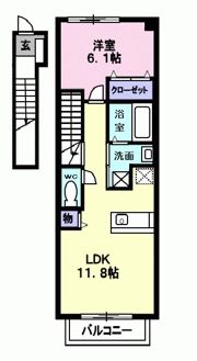 エコー桂の間取り画像