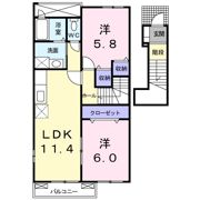 アルバマーレ Aの間取り画像