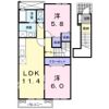 アルバマーレ Aの間取り画像