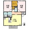 Piso長岡Ⅱの間取り画像
