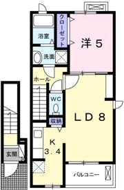 ブリッサガーデンAの間取り画像
