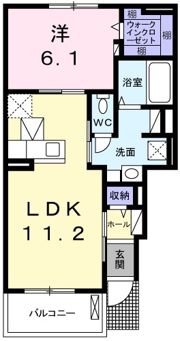 ライフステージ岡田Ⅰの間取り画像