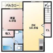 TJ平池Aの間取り画像