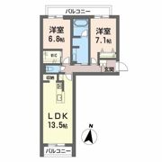 ベレオガーデンズHanaの間取り画像