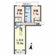 ベレオガーデンズHanaの間取り画像