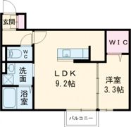 D-ROOM桜 本城の間取り画像