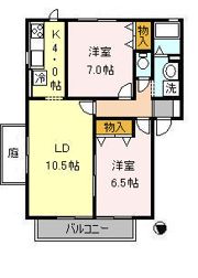 ボヌール Aの間取り画像